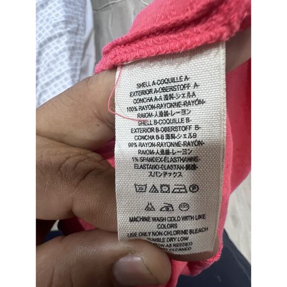 Free People Womens Size L Button Up Tunic Top Pink Long Sleeve Shirt Dress - Picture 5 of 9